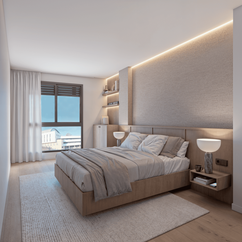 MODELO 3D INTERIORES PROYECTO BILBAO HABITACI‡N MOD post